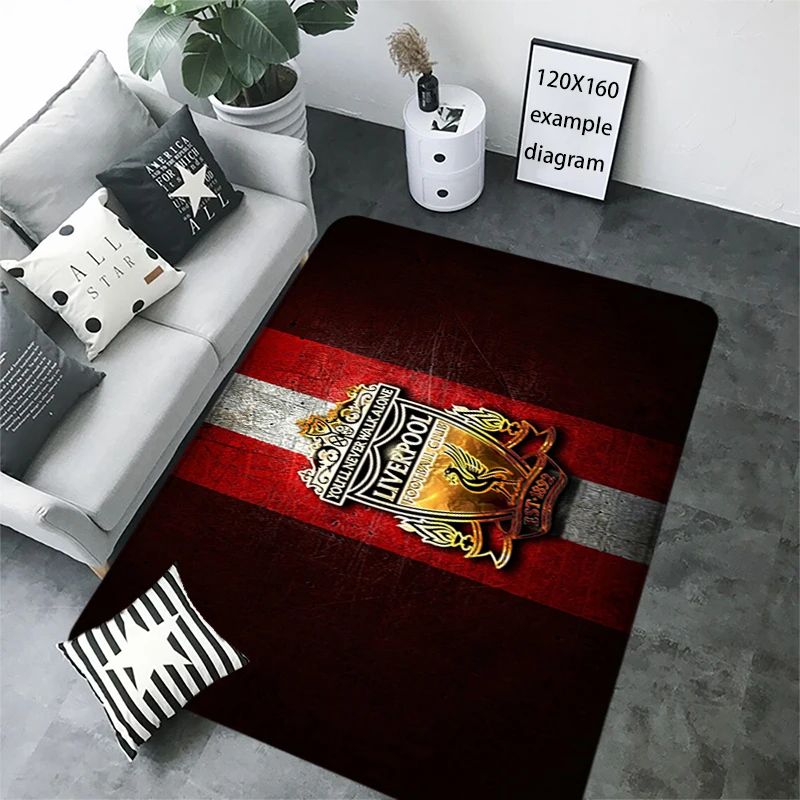 Living Room Rugs Foot Carpets Entrance Doormat Prayer Rug Floor Mats Anti Slip Liverpool Football Club Kitchen Mat Home Decor