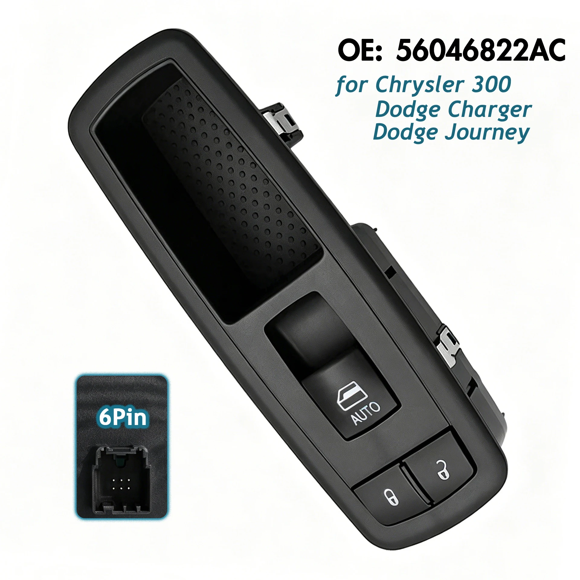 56046822AC For Chrysler 300 Dodge Charger Journey 2011-2016,Front Passenger Side Electric Power Window Door Lock Switch Button