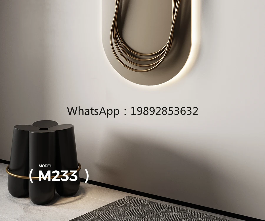 YFY النمط الإيطالي ضوء فاخر مدخل المدخل الجدار الديكور غرفة المعيشة أريكة خلفية الفن الديكور