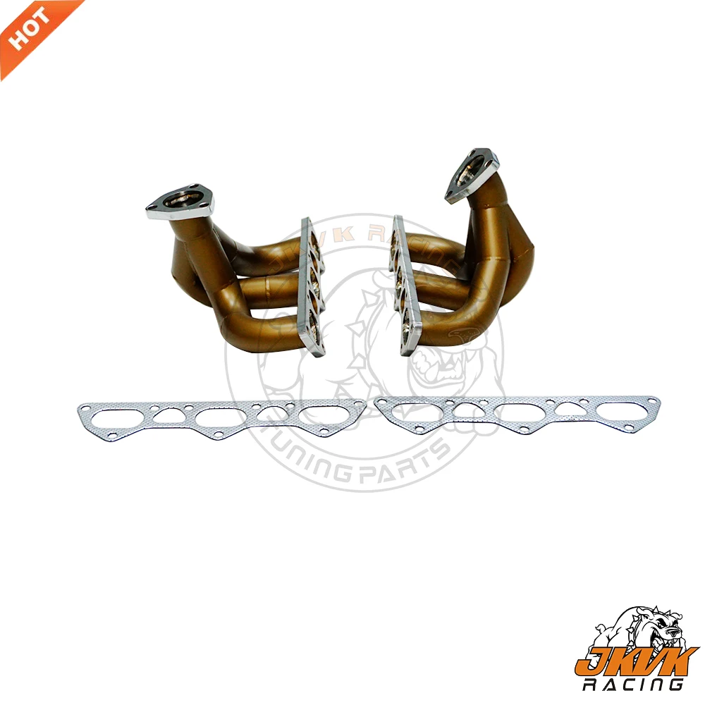 

JKVK RACING Ceramic Coating SS304 42MM Por Sche 996 997 Turbo GT2 Sport Exhaust Manifold 2000-2016