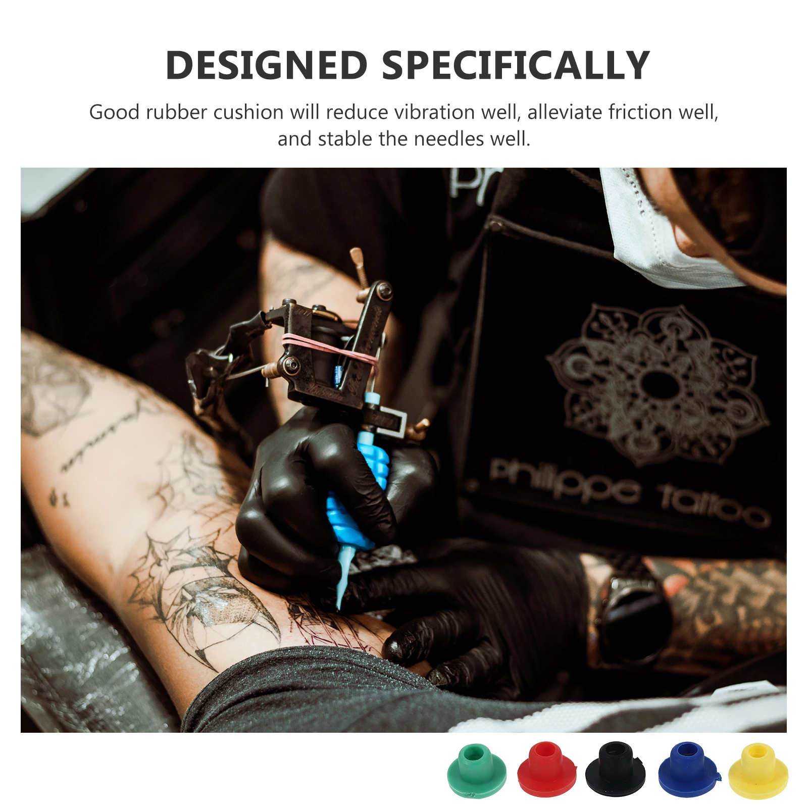 

100Pcs Tattoos Needle Grommets Premium T Shaped Pin Cushions for Better Tattoos Frequent Replacement Recommended