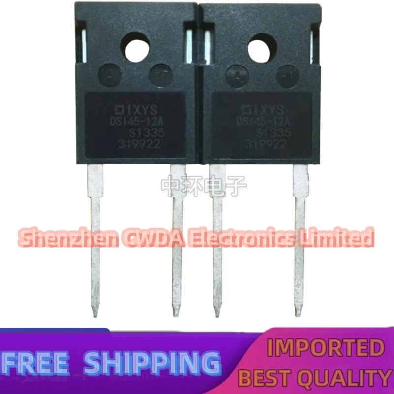 10PCS-20PCS   DSI45-12A DS145-12A 45A 1200V  TO247 In Stock 