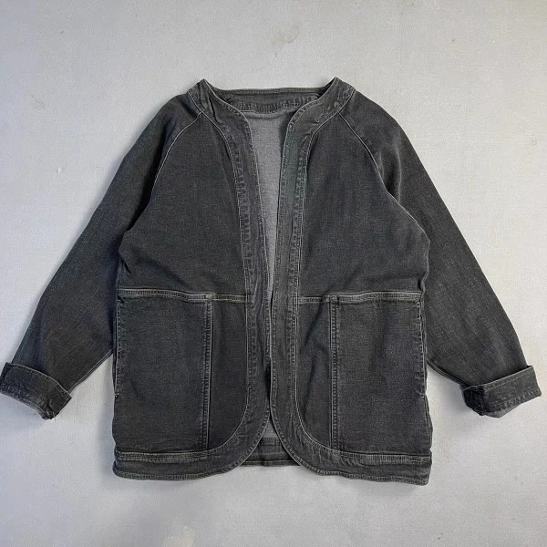 

Женский джинсовый открытый кардиган с зауженной талией, тюнер, повседневная одежда для поездок на работу, весна-осень, новинка, хлопок, 00% или верхняя одежда