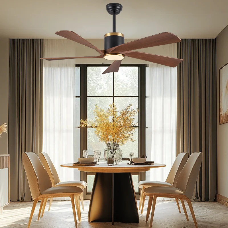 

Bedroom Dinning Room Ceiling Light with Fan Modern Design ABS 5 Blades Light with Fan High Quality Silent Fan with Light