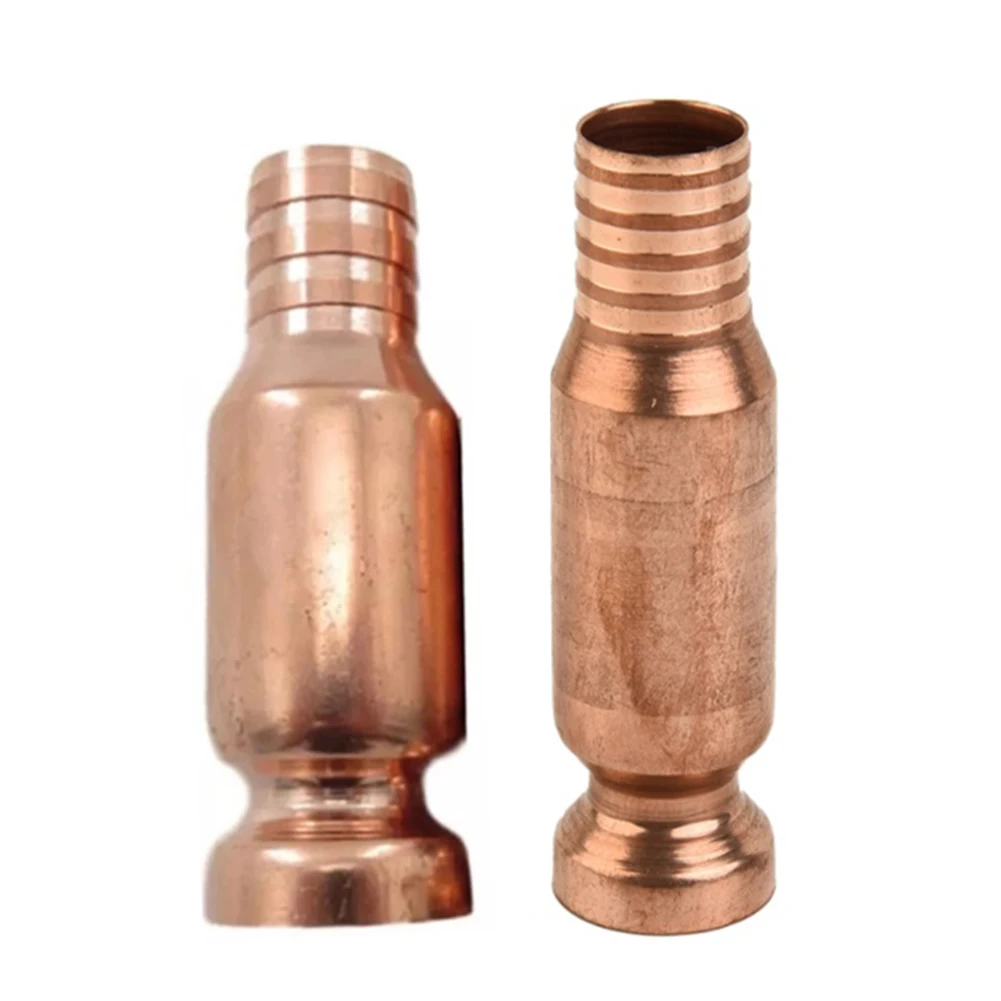 

2pcs Copper Siphon Filler Pipe Manual Pumping Oil Pipe Fittings Siphon Connector 15 And 19mm Oil Extractor Head Hand Tools