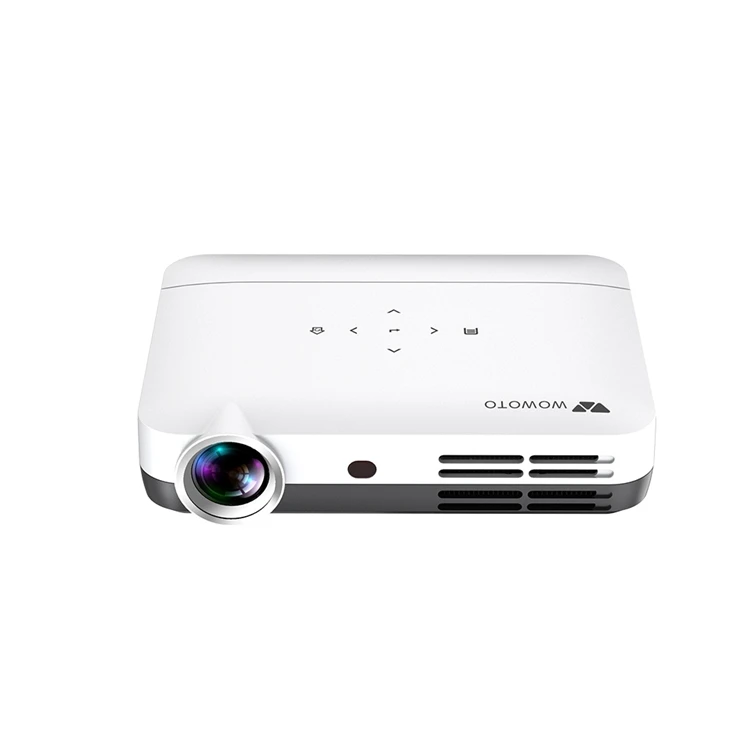 WOWOTO H10S Full HD 450ANSI Lumens 3D Video Projector Android 9.0 BT5.0 WIFI Bluetooth Smart Projector Mobile Phone
