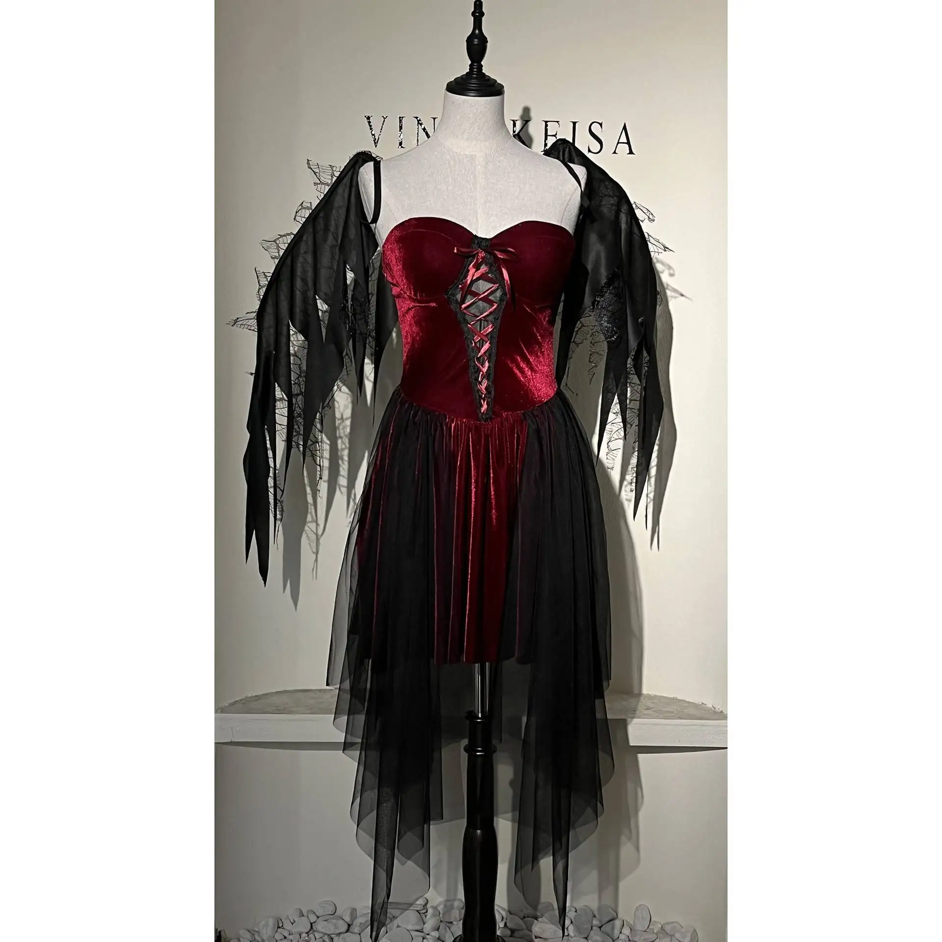 loween Costume tradizionale da donna adulto angelo diavolo strega k speciale sexy piccante ragazza Dr vino rosso