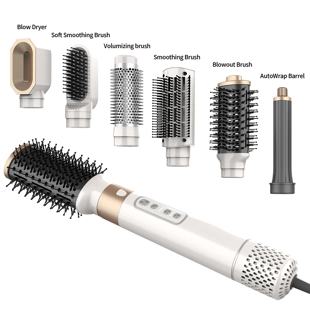 New Hot Air Hair Dryer Brush 3 In 1 Hair Blow Dryer 5 In 1 Electric One Step Hair Dryer Asciuga Capelli Hot Air Brush