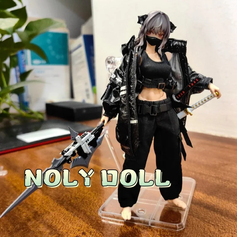 정품 재고 로만키 X 카울 1/12 슈퍼 액션 피규어 장난감 모델 컬렉션 생일 선물 모바일 걸 바디 여성 관절 바디