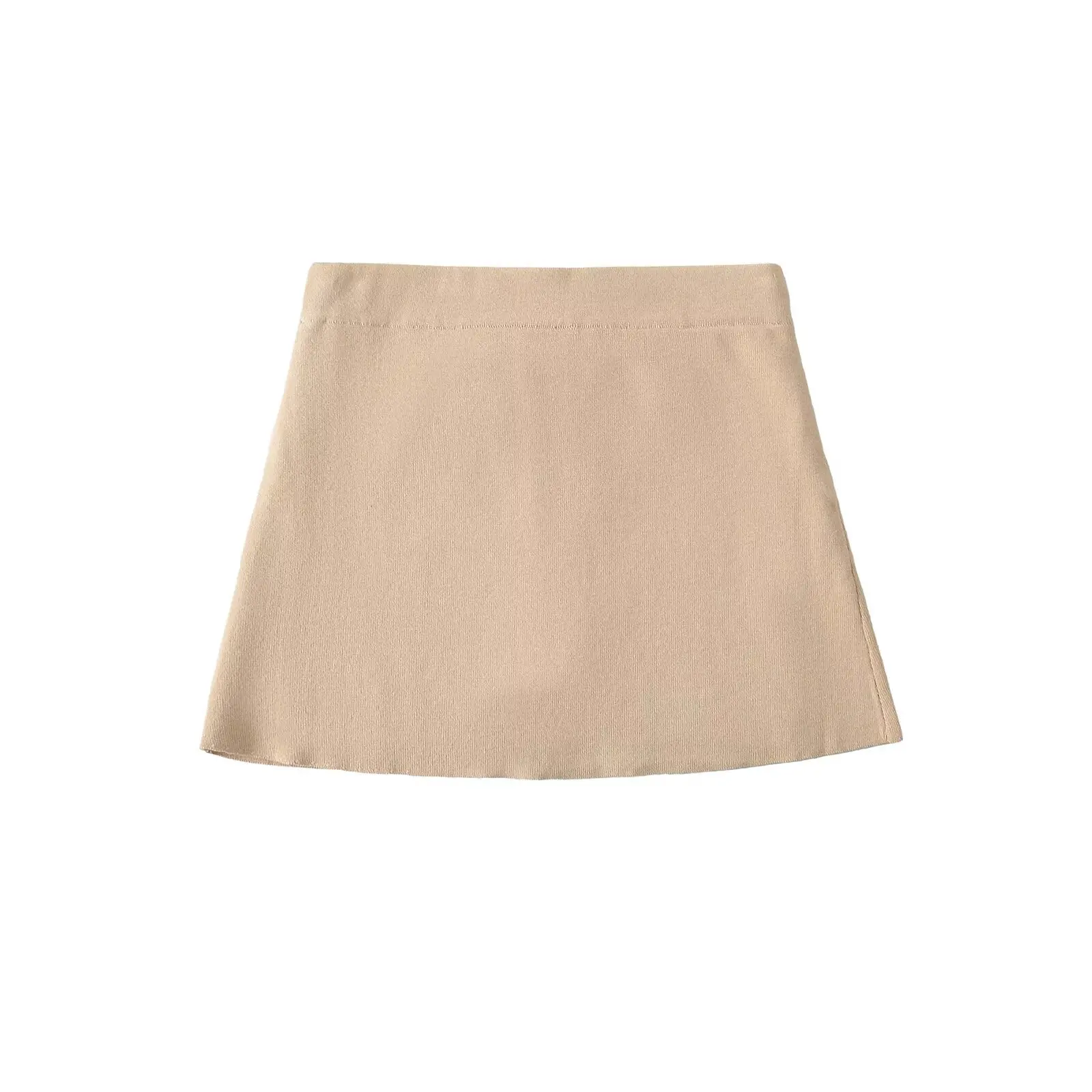 تنورة قصيرة محبوكة للنساء، مزودة بسروال أمان، عالية الخصر، ضيقة، ملفوفة، على طراز الشارع الأمريكي الرجعي، متعددة الاستخدامات