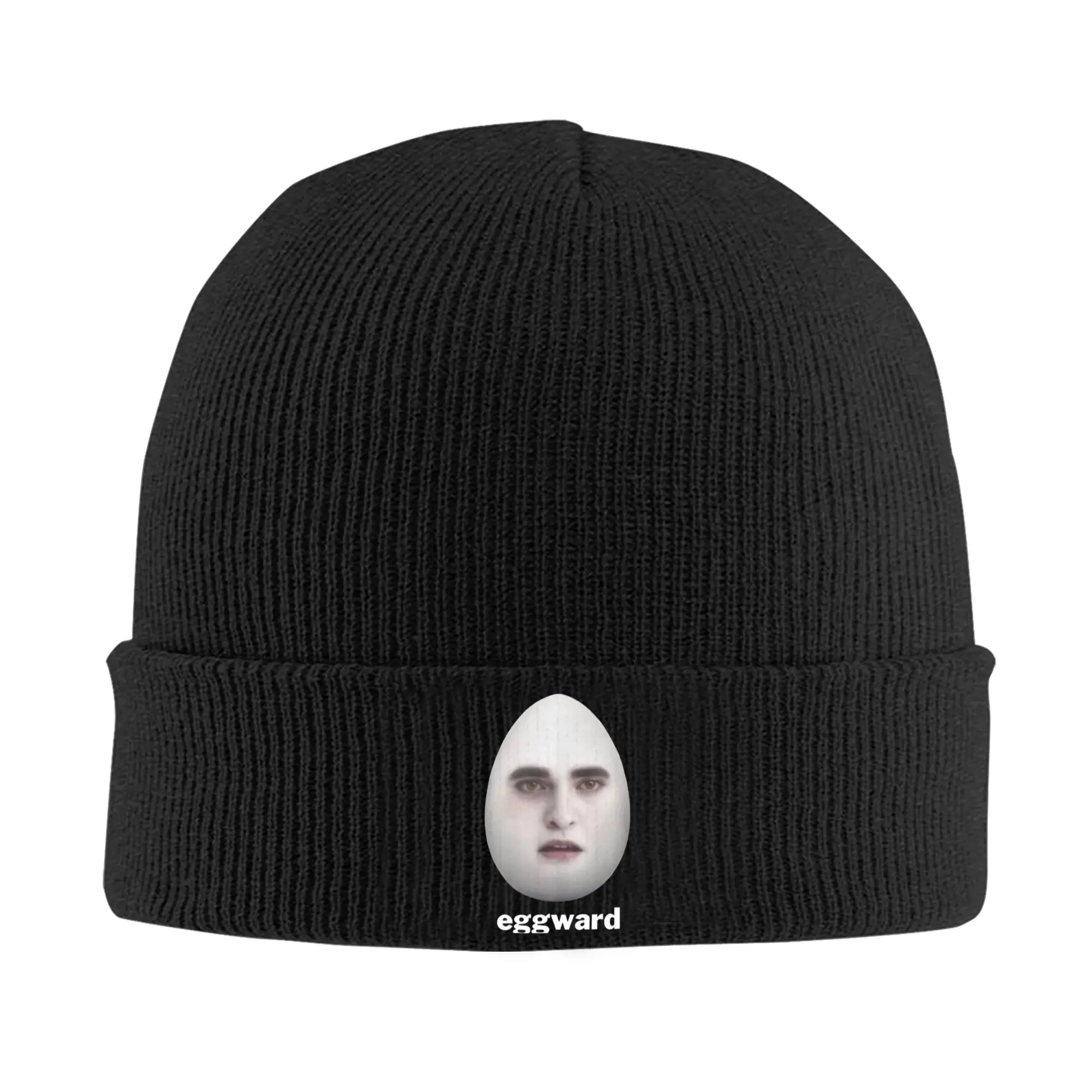 Eggward Silly Meme Parody Egg Edward Merch Warm Beanie Hat For Women Men Knitted Skull Cap  Beanies Skullies