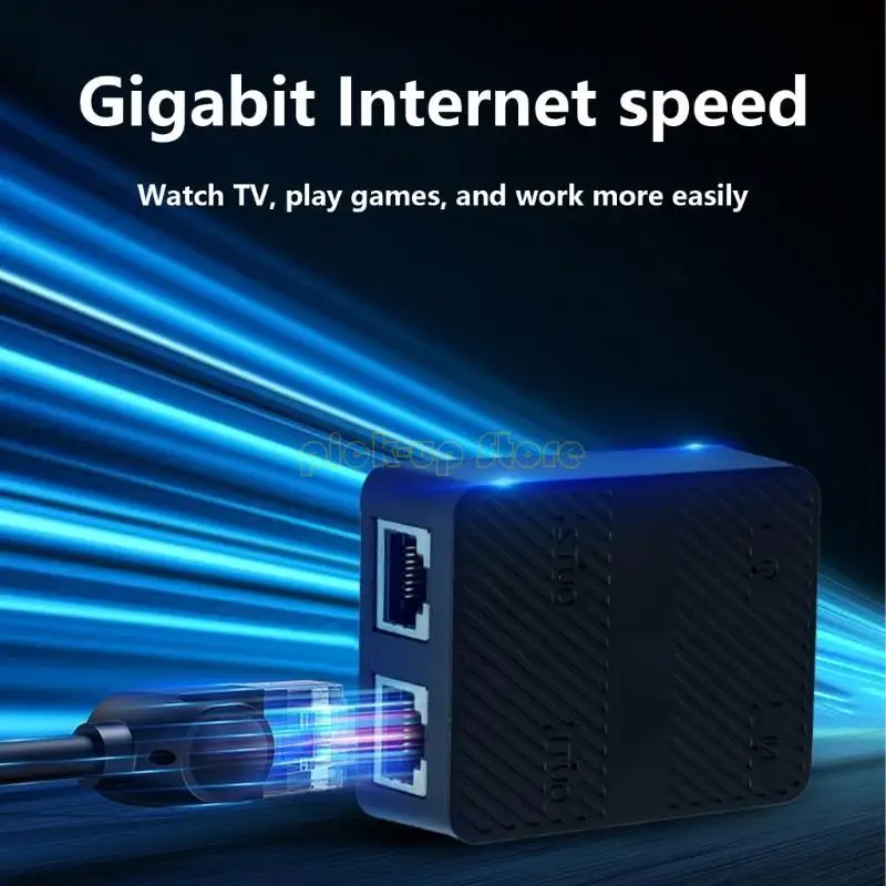 

Q5WA High Speeds Gigabit Ethernet Adapter Splitter для компьютерных сетей от 1 до 2 способа