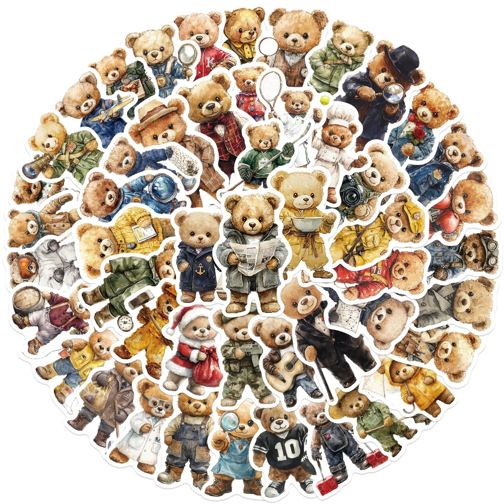 50pcs Cool Polo Mascot Stickers Cartoon Graffiti Decal DIY Scrapbook Phone Laptop Fridge Luggage Skateboard Stickers For Teens