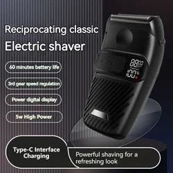 MOTAWISH Electric Shaver Reciprocating Three-speed Adjustable Shaver Type-c Rechargeable Shaver