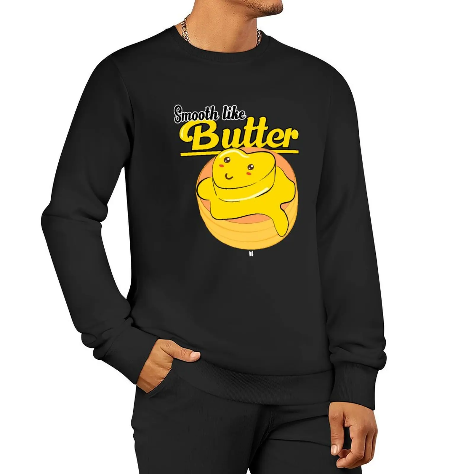 Smooth Like Butter Pullover Hoodie mens clothes clothes for men hooded shirt men sweatshirt