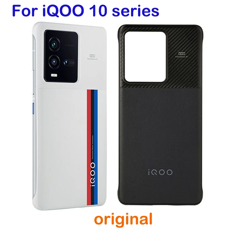 Original PU lleather Case For iQOO 10 10 Pro Case Official Protective Cover Phone Case For iQOO 10 Pro Black Shell