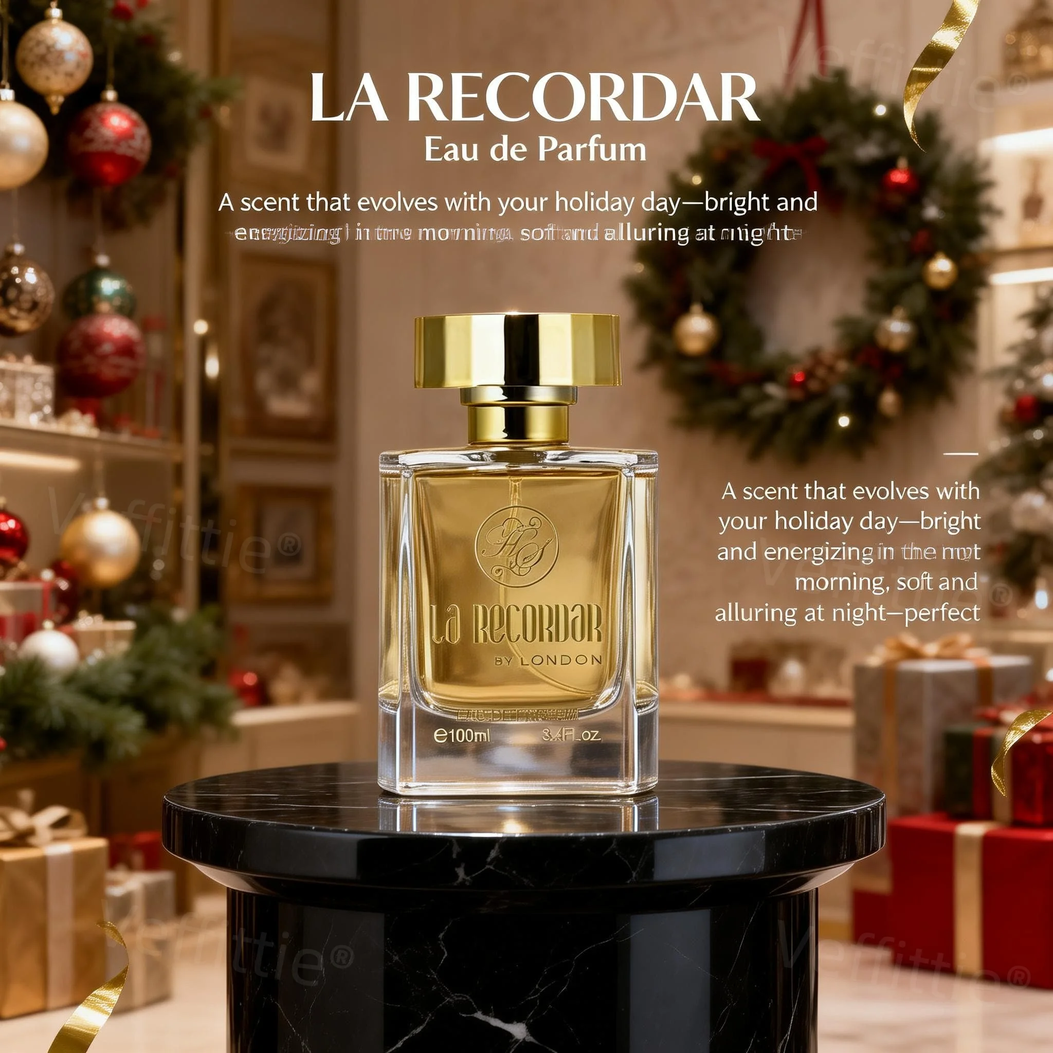 

Warm Orange Cinnamon Eau de Parfum 100ml, Long Lasting Festive Spicy Floral Scent, Celebration Wear, Rich Accent for Holiday