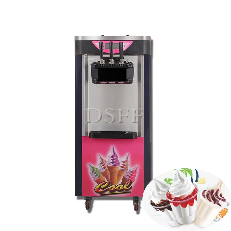 New Fully Automatic Ice Cream Machine Desktop High-Capacity Frozen Yogurt Machine Commercial Sundae Machine