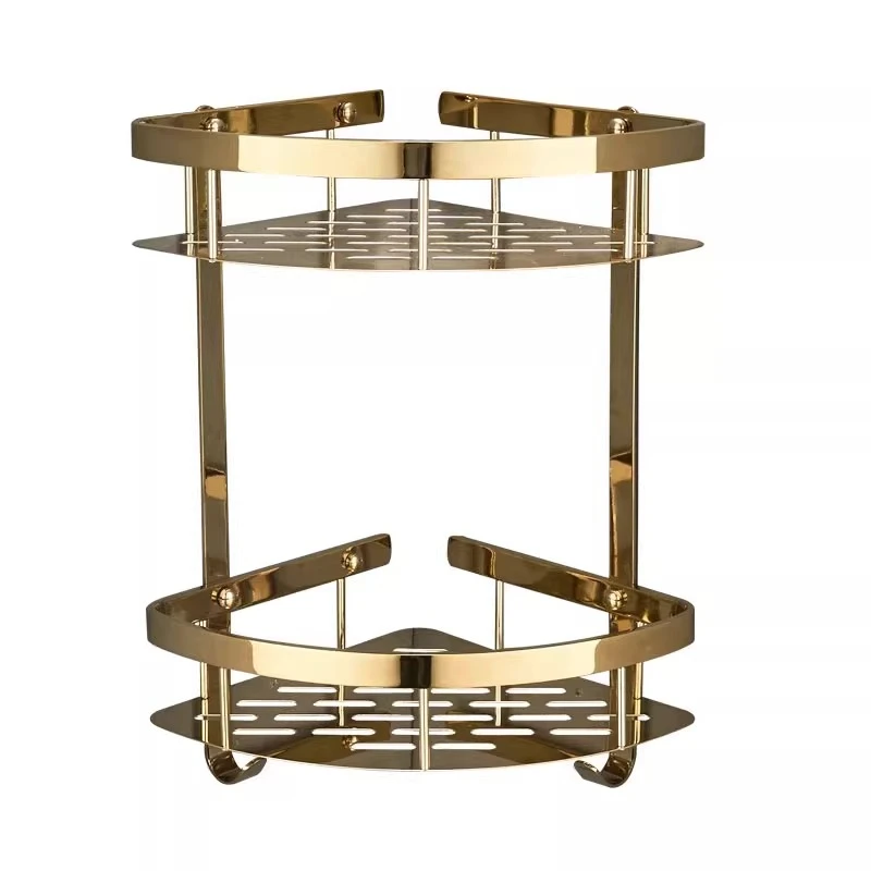 

Bathroom Triangular Thickened Shelf Storage Basket Wall Hanging