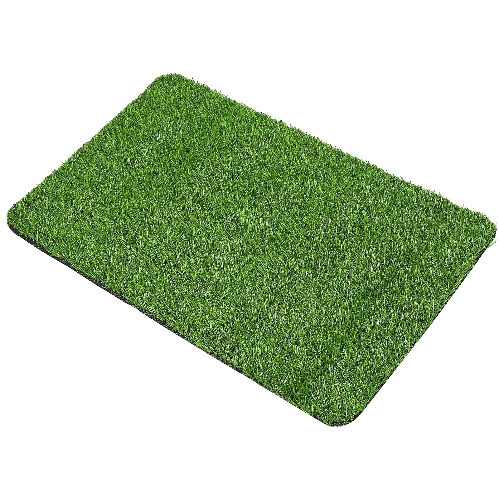 

Artificial Turf Door Mat Non Skid Floor Mat Indoor Black Bathroom Office Easy Clean TPR Back Low Decor Style Home