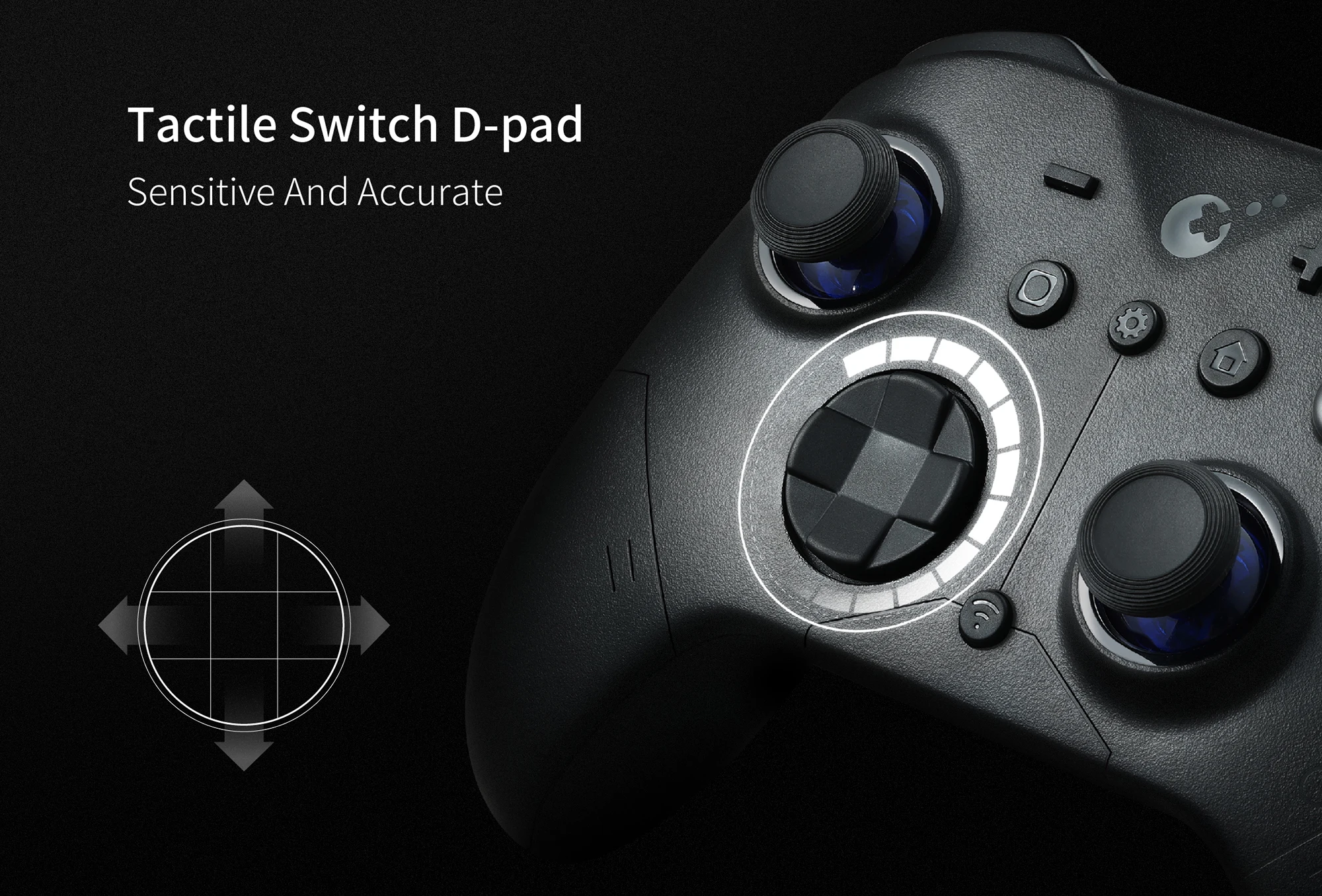 GuliKit ES Pro E-Sports Wireless Gamepad für Nintendo Switch 1/2 - TMR Joystick Kompatibel mit PC Windows Android iOS MacOS – Detail 17