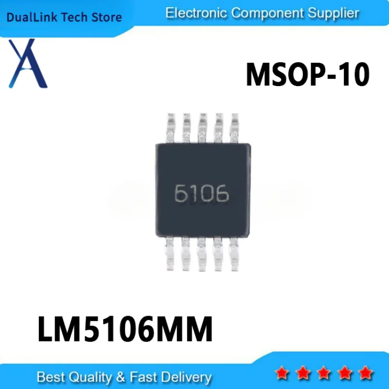 

10PCS New and Original LM5106MMX LM5106 5106 LM5106MM MSOP10