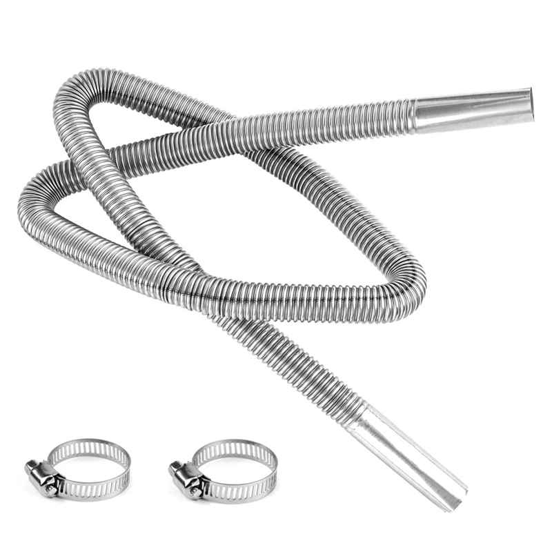 

59 Inch Heater Exhaust Pipe, 1 Inch Inner Diameter Flexible Exhaust Tubing Exhaust Hose For Power Generator