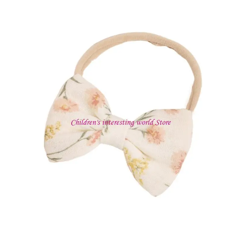 

Bowknot Headband for Infants Soft and Stretchy Hair Ornaments Newborns Gift 425F