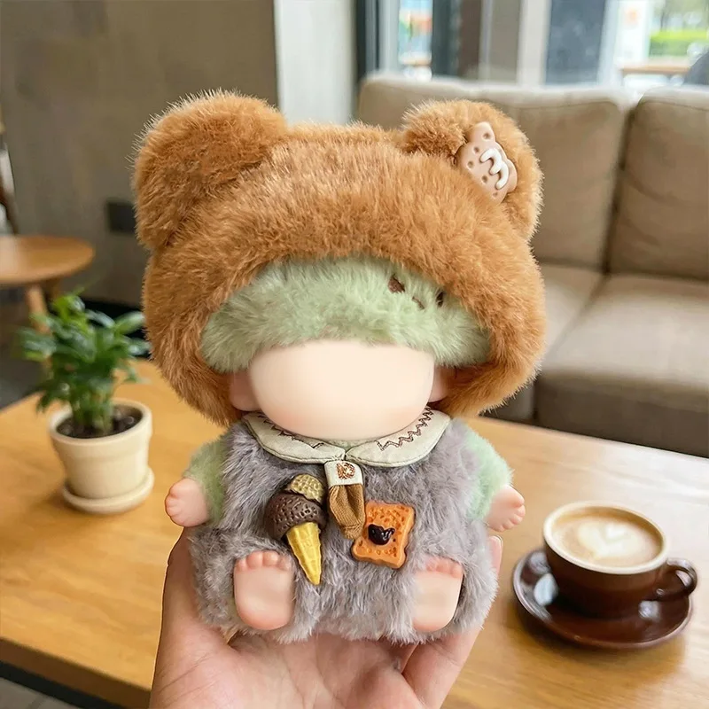 

Одежда для кукол Labubu - Плюшевый наряд для кукол - Милый костюм медведя-сэндвича, кукла в комплект не входит