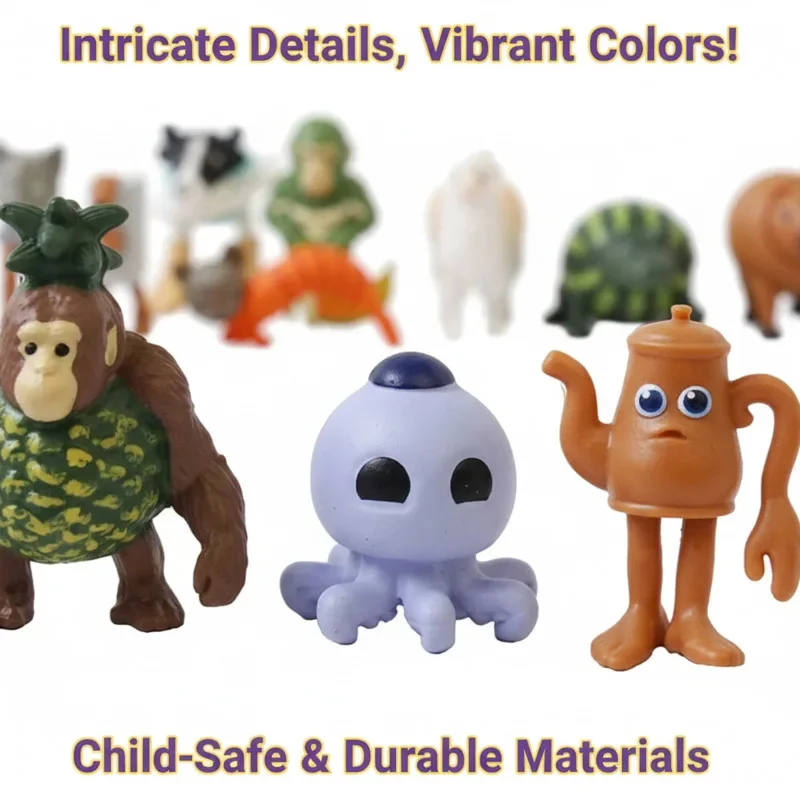 

24 Pcs Shanhaijing Figurines Shark Stick Man Monkey Dolls Desktop Model Decorations Creative Collectible Toys Cross Border New