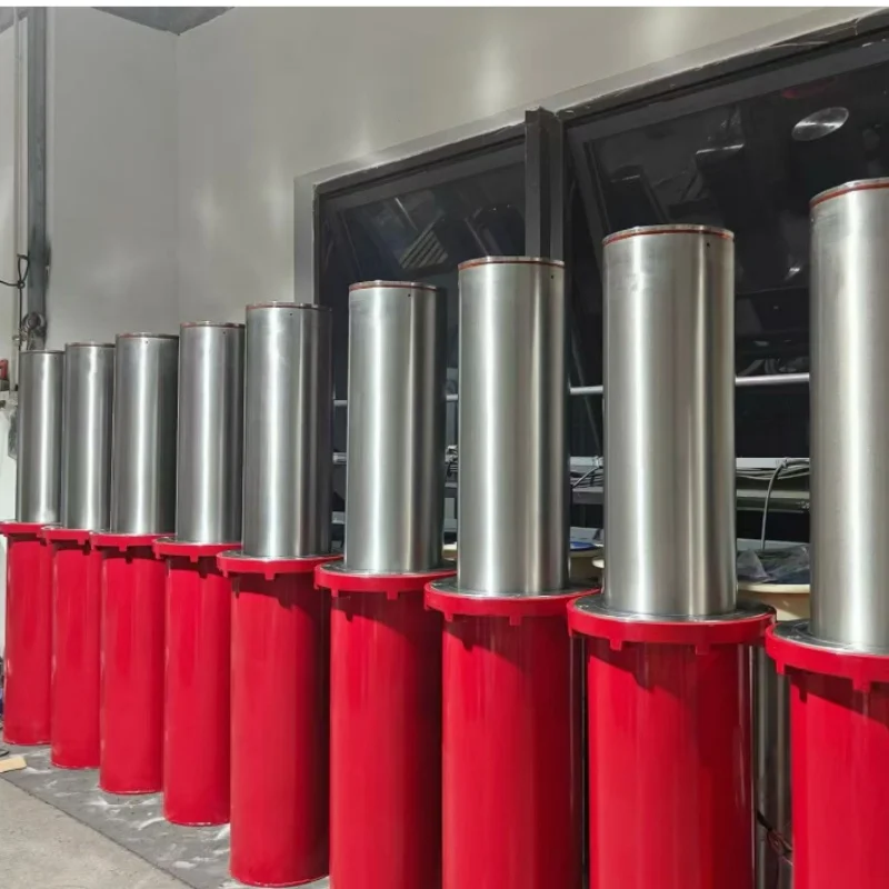 Remote Control Full Automatic Hydraulic Drainage-Free Stainless Steel Rising Column Traffic Barrier Anti-Collision Road Bollard