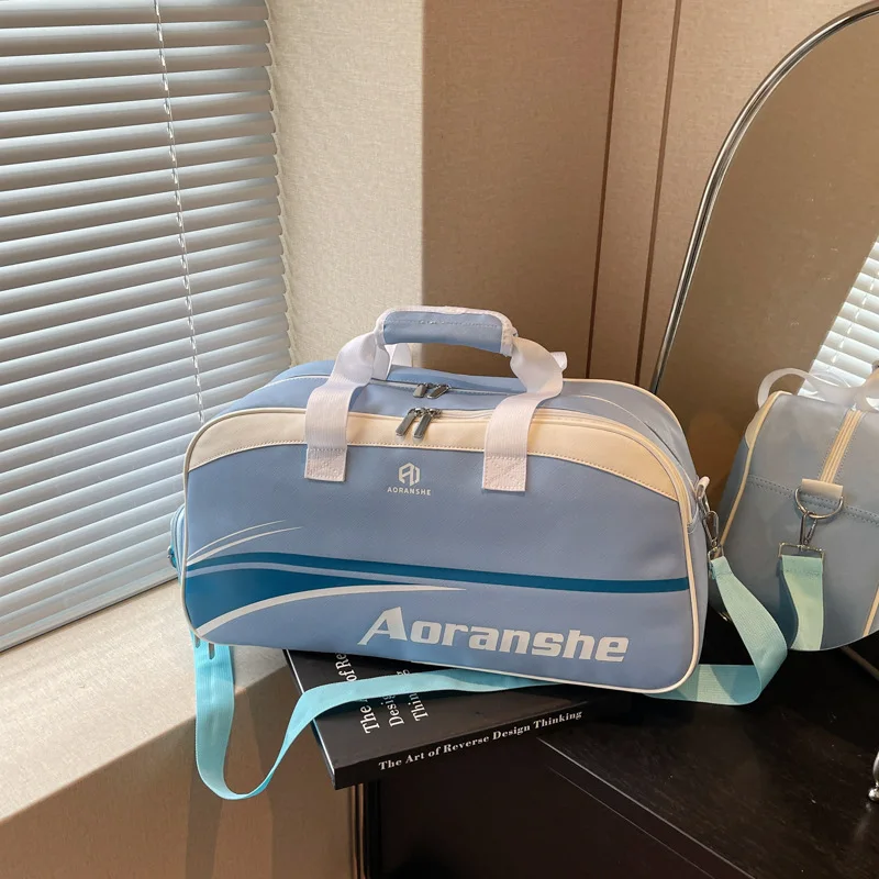 new-simple-large-capacity-badminton-bag-student-fashion-single-shoulder-handbag-lightweight-sports-yoga-women's-fitness-bag