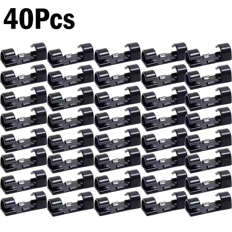 Kabelclips Organizer Drop Wire Holder Snoerbeheer Zelfklevende kabelmanager Vaste klem Draadhaspel voor thuiskantoor Auto
