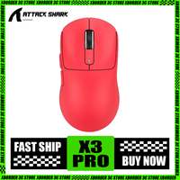 Attack Shark X3 Pro Wireless Mouse Paw3395 Tri Mode 4k Reciver Gaming Mouse Long Battery Life Esports Mice Pc Gamer Accessories