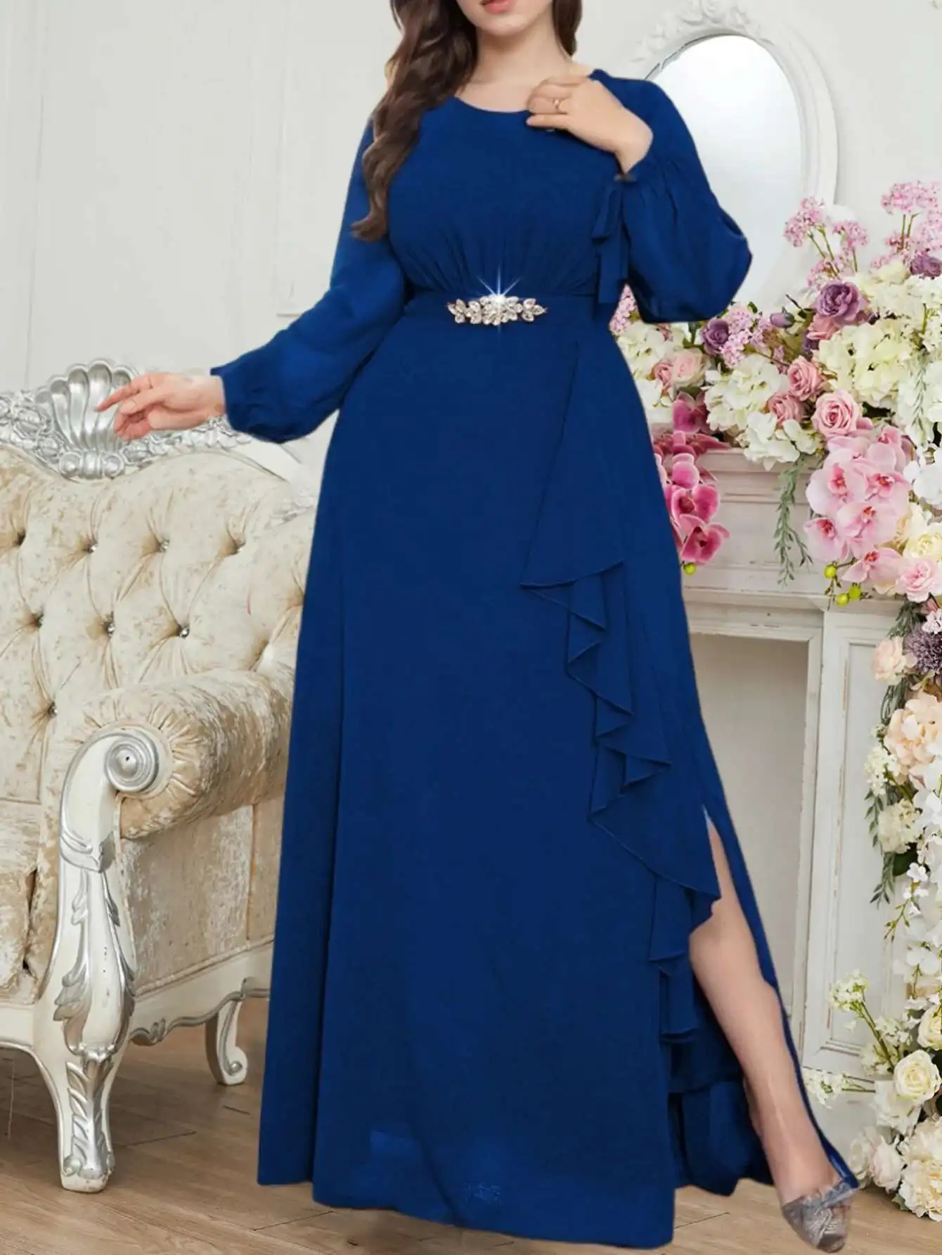 

Size Women's Plus Wedding Dress Fashionable Elegant Chiffon Long Dress for Moms Ladies 2025 Party Summer Elegantes Casual Y2k