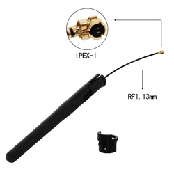 1PC 2.4G WiFi Bluetooth Omni Antenna with IPEX Connector Welding Snap Buckle Integrated Wireless Routing Module Aerial