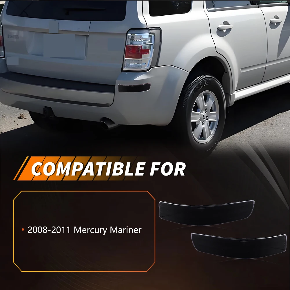 2Pcs For 2008 2009 2010 2011 Mercury Mariner Rear Bumper Brake Light Tail Light Reflector Light Cover No Bulb/Socket Included