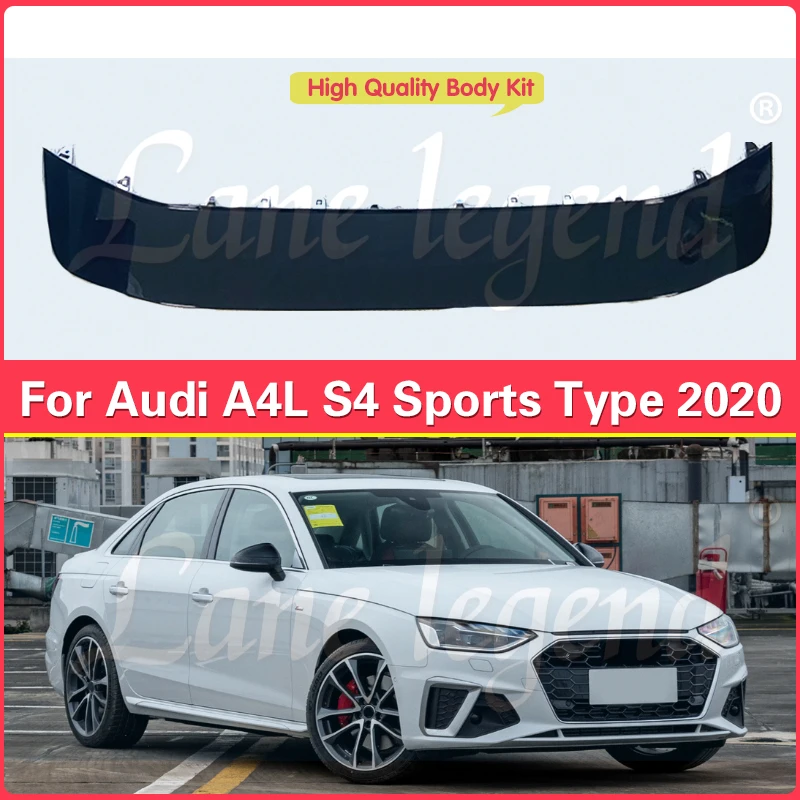 

For Audi A4L A4 Sports Type 2020-2024 S4 Style Front Bumper Spoiler Lip Car Lower Splitter Body Protector Kit Guard Plate