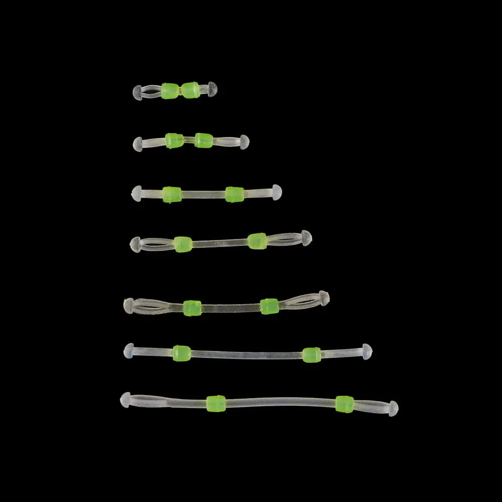 10Pcs Silicone Double Hook Fish Hook Fixed Distance Splitter Fish Line Separator Double Head Anti-wrap Beans