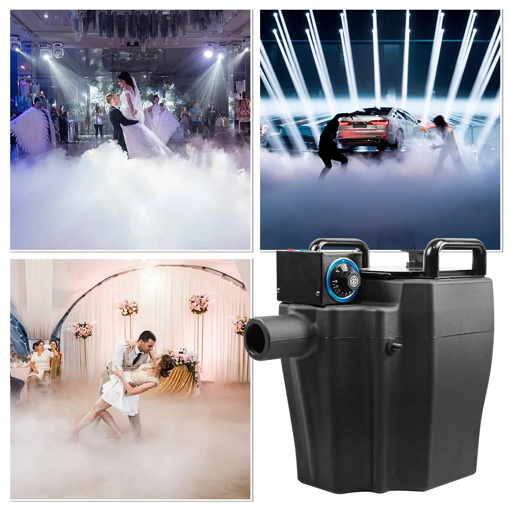 6000W Dry Ice Fog Machine With DMX 512 Professional Stage Effects Smoke Machine For Dj Disco Home Party Nightclub