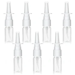 5PCS 10ml-60ml Empty Nasal Spray Pump White Plastic Spray Bottles Mist Nose Refillable Bottle Packaging Accessories