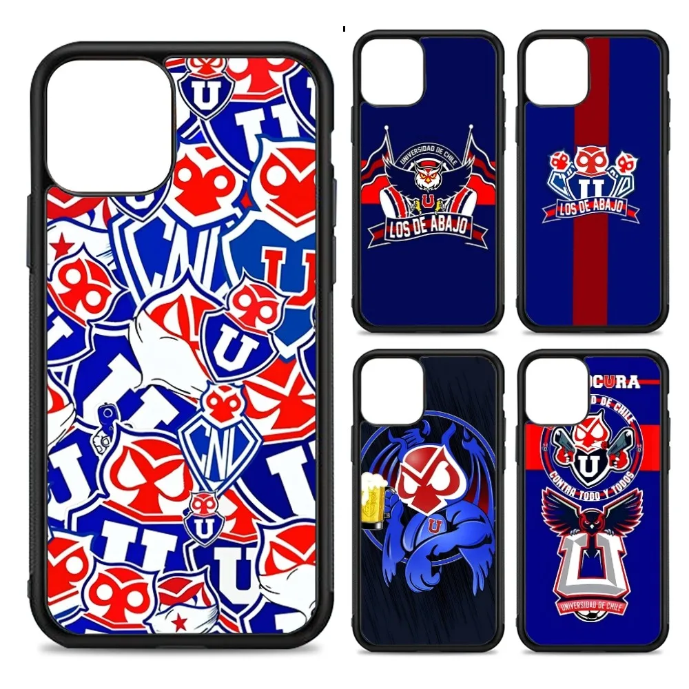 Funda de teléfono con logotipo de Chile u-universidad, PC de silicona + TPU para IPhone 11 12 13 14 15 16 Plus Pro Max