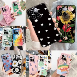 Frog Dinosaur Flower Love Marble Phone Cases For Xiaomi Mi 14 14T xiaomi14 Silicone Shockproof Protection Soft Printed TPU Cover