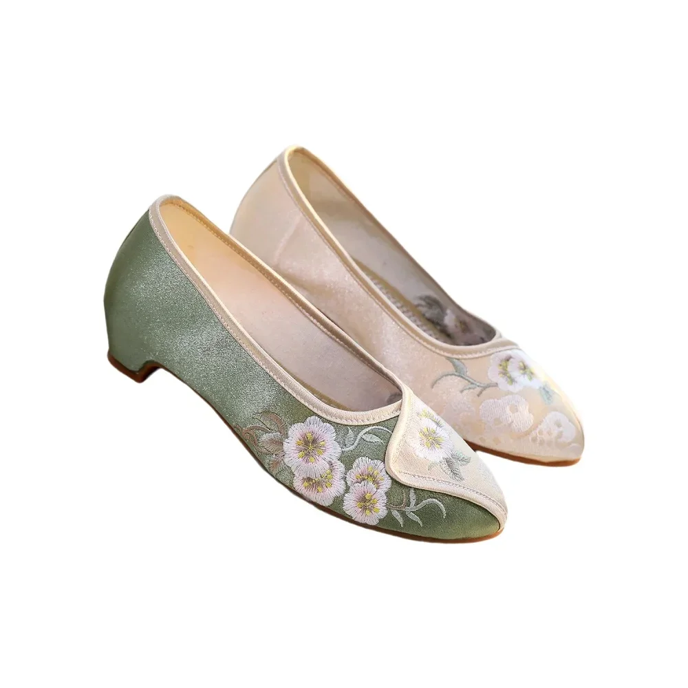 

Традиционные тканевые туфли в Пекине, простые туфли в стиле Cheongsam, удобные женские туфли в этническом стиле на ощупь элегантность.