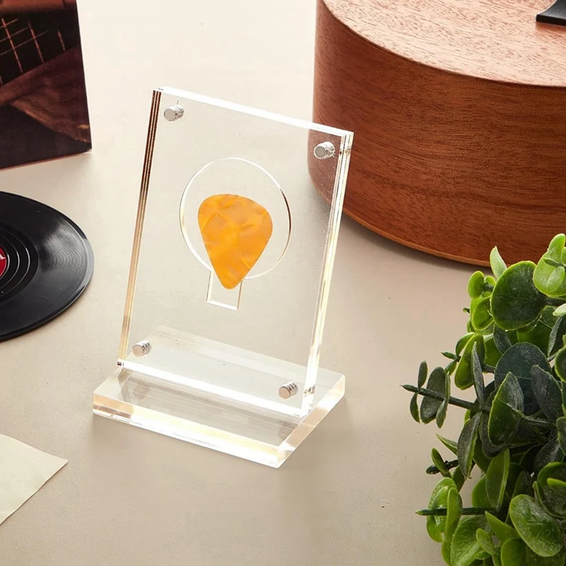 

Acrylic Guitar Pick Display Case Clear Guitar Pick Stand Holder Coin Collectible Guitar Pick Display Easel