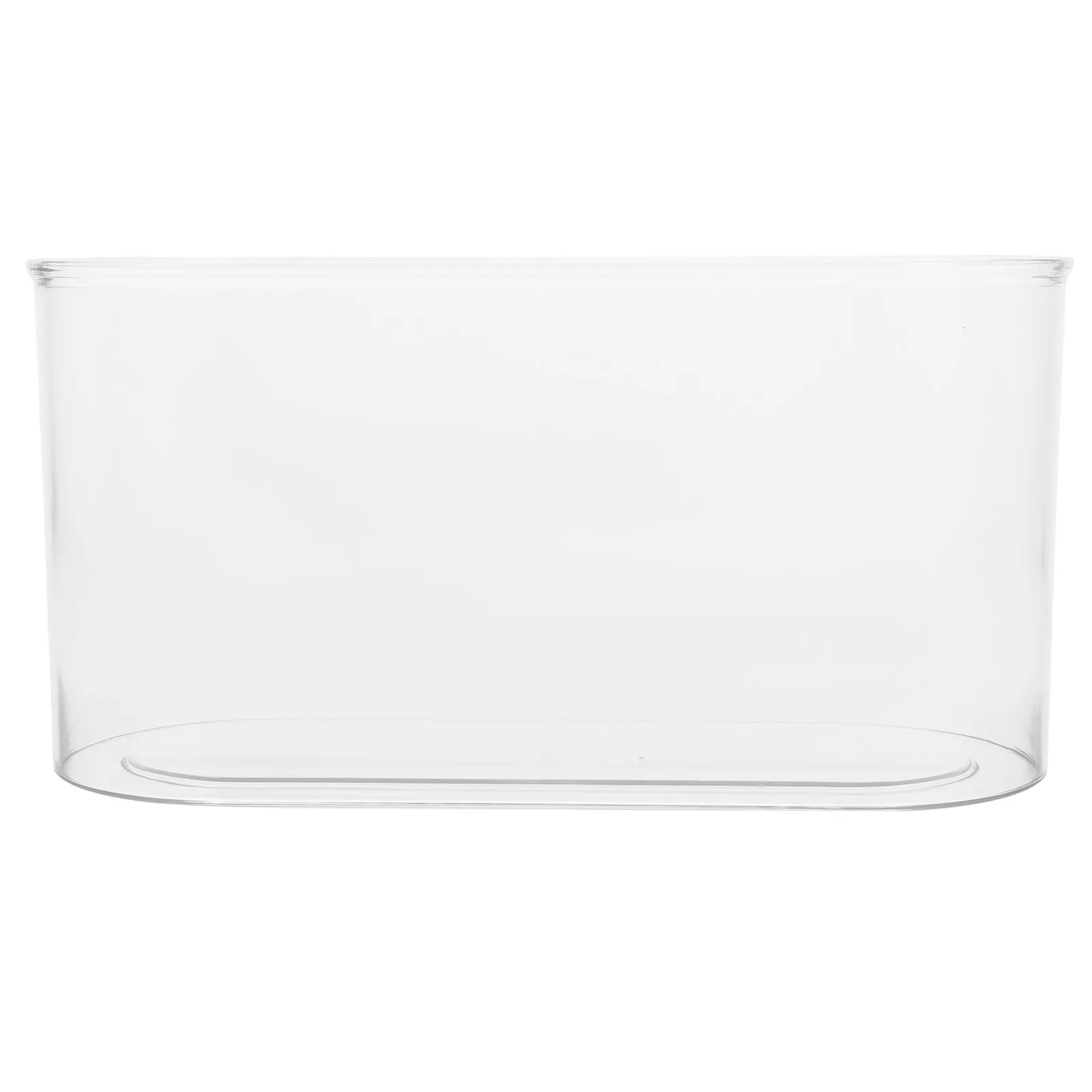 

Овальный акриловый аквариум высокой прозрачности 12 дюймов, настольная ваза-кашпо для бетт, креветок, крабов, черепах, рептилий