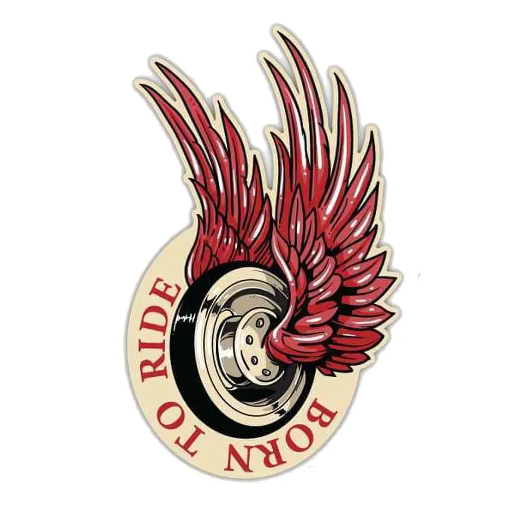 

Дизайн шестерни с крыльями, оконный бампер, украшение топливного бака мотоцикла, виниловые 3D цветные автомобильные наклейки