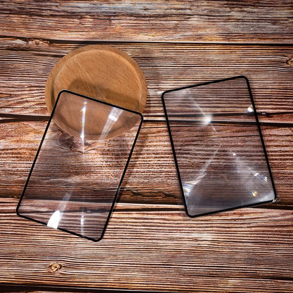 

Набор из 5 прозрачных линз-луп для чтения на всю страницу, тонкие и легкие, из ПВХ, в виде закладок