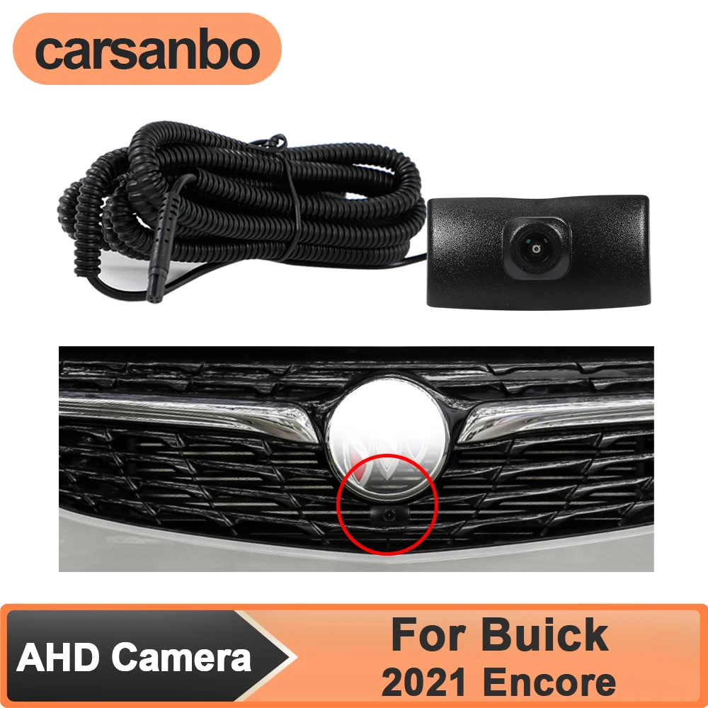 

Carsanbo AHD 1080P 150° Lens Vehicle Front View Camera for Buick 2021 Encore Night Vision Fisheye Waterproof Parking Monitoring