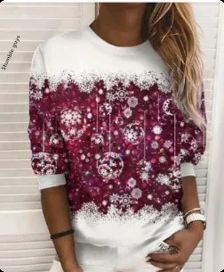 سترة نسائية لعيد الميلاد والخريف والشتاء كاجوال على الطراز الأوروبي الأمريكي ناعمة دافئة على شكل غزال سانتا هوديي متماسكة #3